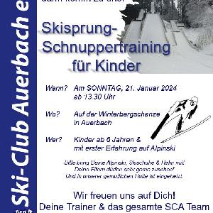 Skisprung-Schnuppertraining für Kinder