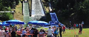 Sommerfest 2015 mit Kinderspielprogramm und Schnuppertraining Skispringen